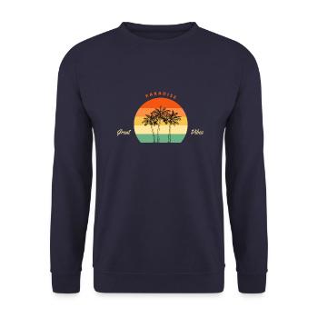 Surf Paradise - Unisex Pullover - Navy - Vorne - Alina (178cm) & Michal (187cm)