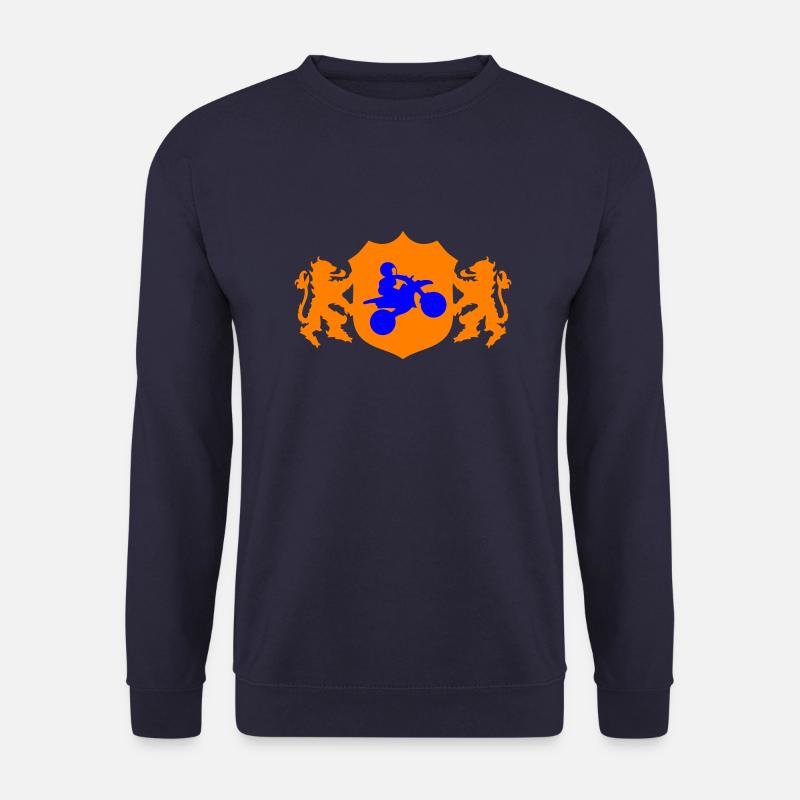 motocross racer wappen 002 - Unisex Pullover - Navy