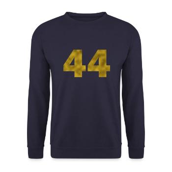 Birthday 44 years - Unisex Sweatshirt - navy - Front - Alina (178cm) & Michal (187cm)