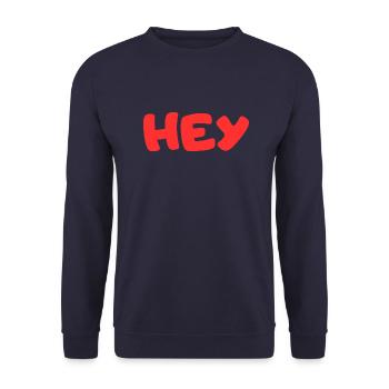 Hey - Unisex Pullover - Navy - Vorne - Alina (178cm) & Michal (187cm)
