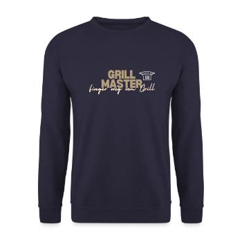 Maître du gril - Sweat-shirt Unisexe - marine - Devant - Alina (178cm) & Michal (187cm)