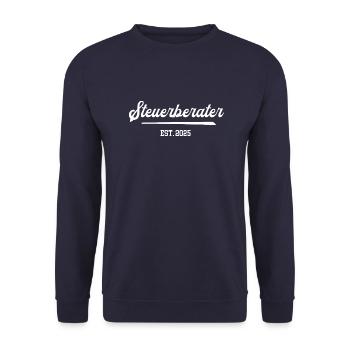 Steuerberater 2025 Beruf Steuerfachangestellter - Unisex Pullover - Navy - Vorne - Alina (178cm) & Michal (187cm)
