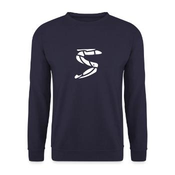 Zat'nik' so - Unisex Pullover - Navy - Vorne - Alina (178cm) & Michal (187cm)
