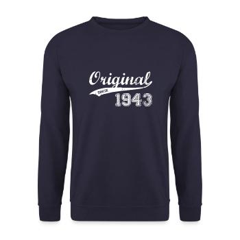 1943 - Unisex Pullover - Navy - Vorne - Alina (178cm) & Michal (187cm)