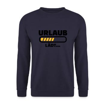 Urlaub - Unisex Pullover - Navy - Vorne - Alina (178cm) & Michal (187cm)
