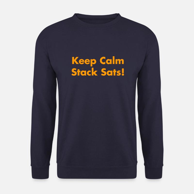 Keep Calm Stack Sats - Unisex Sweatshirt - navy