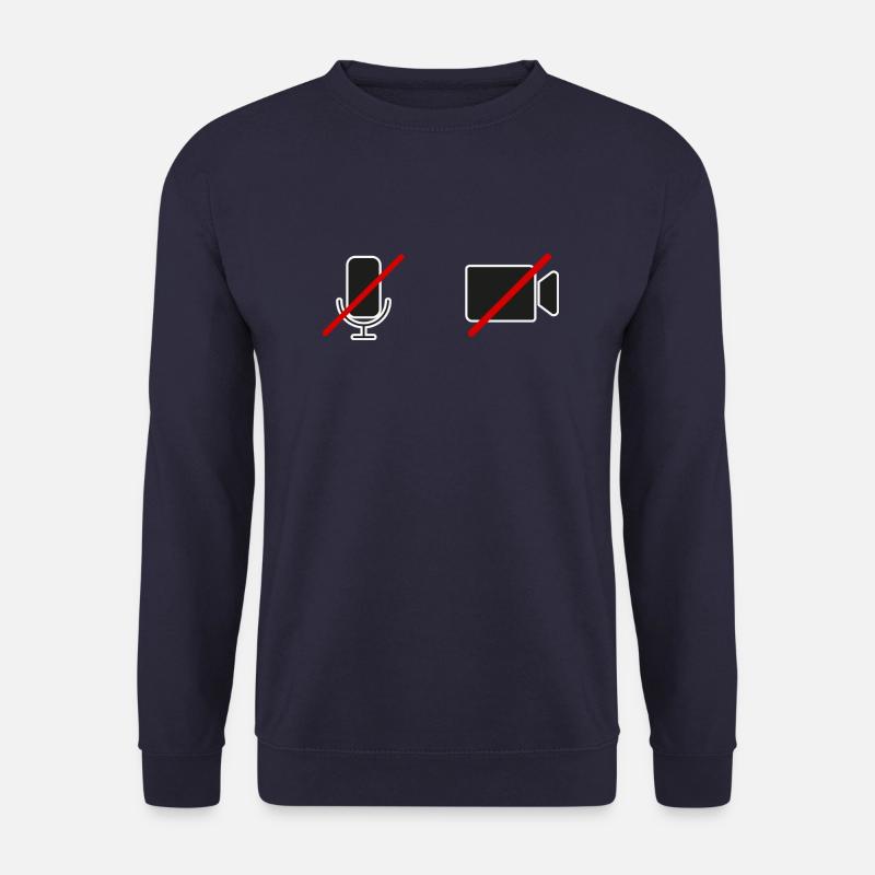 off Kamera | STUMM| Geschenkidee - Unisex Pullover - Navy