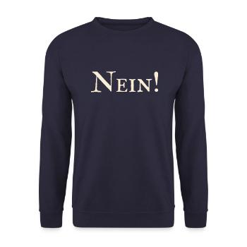 Nein ! - Unisex Pullover - Navy - Vorne - Alina (178cm) & Michal (187cm)