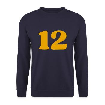 12 - Unisex Pullover - Navy - Vorne - Alina (178cm) & Michal (187cm)