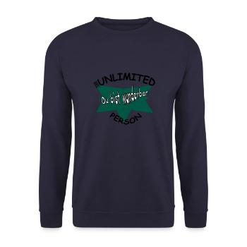 Vous êtes merveilleux - Sweat-shirt Unisexe - marine - Devant - Alina (178cm) & Michal (187cm)