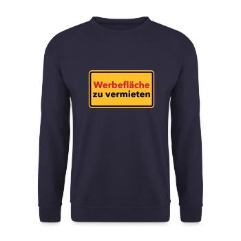 Werbung - Unisex Pullover - Navy - Vorne - Alina (178cm) & Michal (187cm)