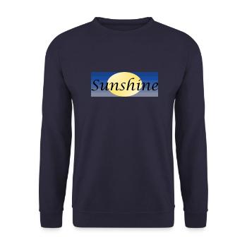 Sunshine - Sweat-shirt Unisexe - marine - Devant - Alina (178cm) & Michal (187cm)