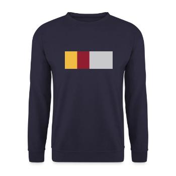 Roma Italien - Unisex Pullover - Navy - Vorne - Alina (178cm) & Michal (187cm)