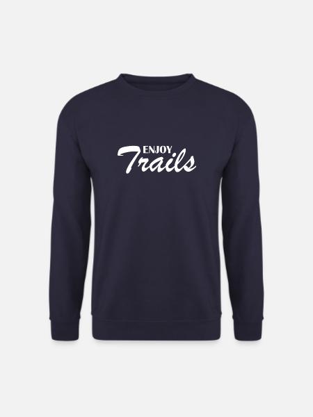 Enjoy the Trails - Genieße die Wege - Unisex Sweatshirt - navy