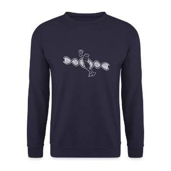 Basket-ball Équipe de basket-ball Joueurs de basket-ball - Sweat-shirt Unisexe - marine - Devant - Alina (178cm) & Michal (187cm)