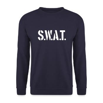 S.W.A.T. - Police - Special Weapons And Tatics - Unisex Sweatshirt - navy - Front - Alina (178cm) & Michal (187cm)