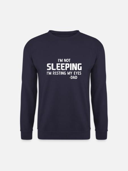 Ich Schlafe Nicht Vintage Ich Ruhe Nur Meine Augen - Unisex Pullover - Navy