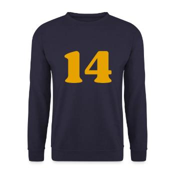 14 - Sweat-shirt Unisexe - marine - Devant - Alina (178cm) & Michal (187cm)