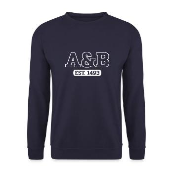 Antigua and Barbuda - St John's - West Indies - Unisex Sweatshirt - navy - Front - Alina (178cm) & Michal (187cm)