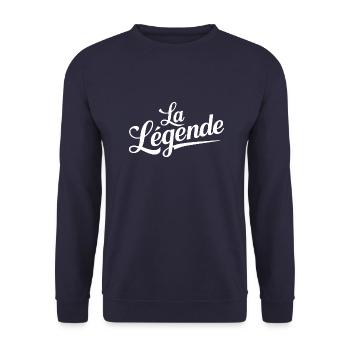 La Légende - Sweat-shirt Unisexe - marine - Devant - Alina (178cm) & Michal (187cm)