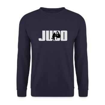 Judo Judoka - Unisex Sweatshirt - navy - Front - Alina (178cm) & Michal (187cm)