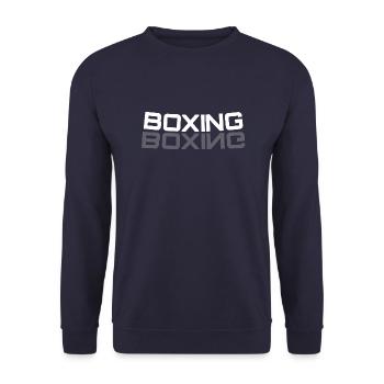 Boxing - Unisex Sweatshirt - navy - Front - Alina (178cm) & Michal (187cm)