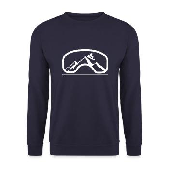 Snowboard Snowboarder - Unisex Sweatshirt - navy - Front - Alina (178cm) & Michal (187cm)