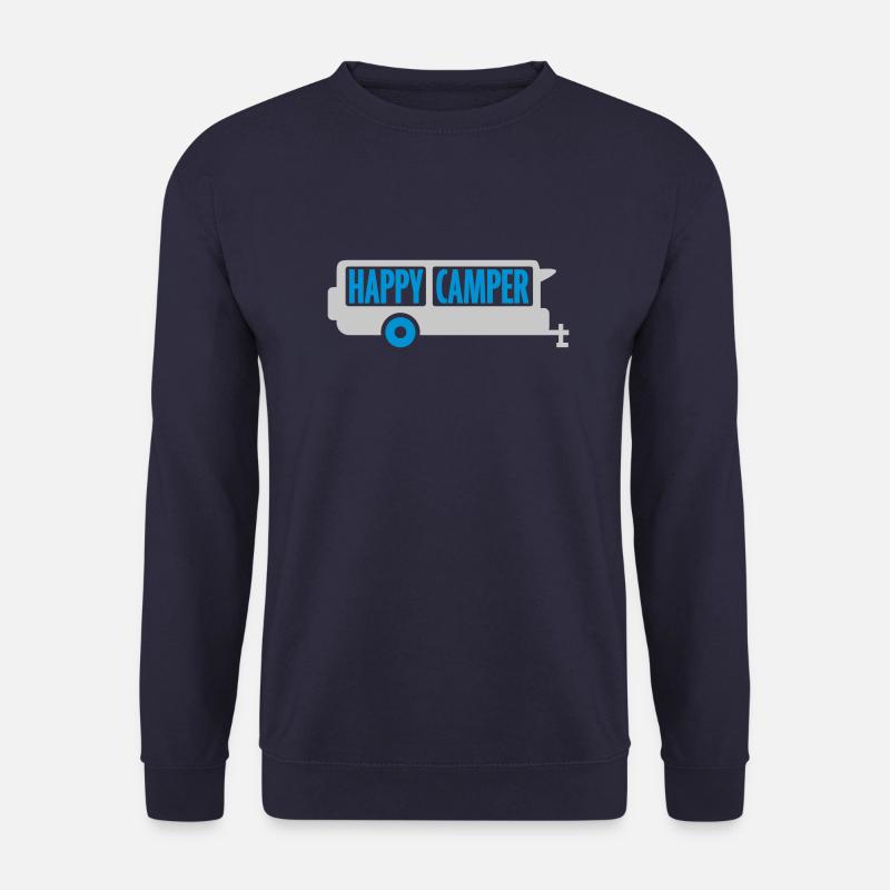 Happy Camper Ausflug Wohnmobil - Unisex Pullover - Navy