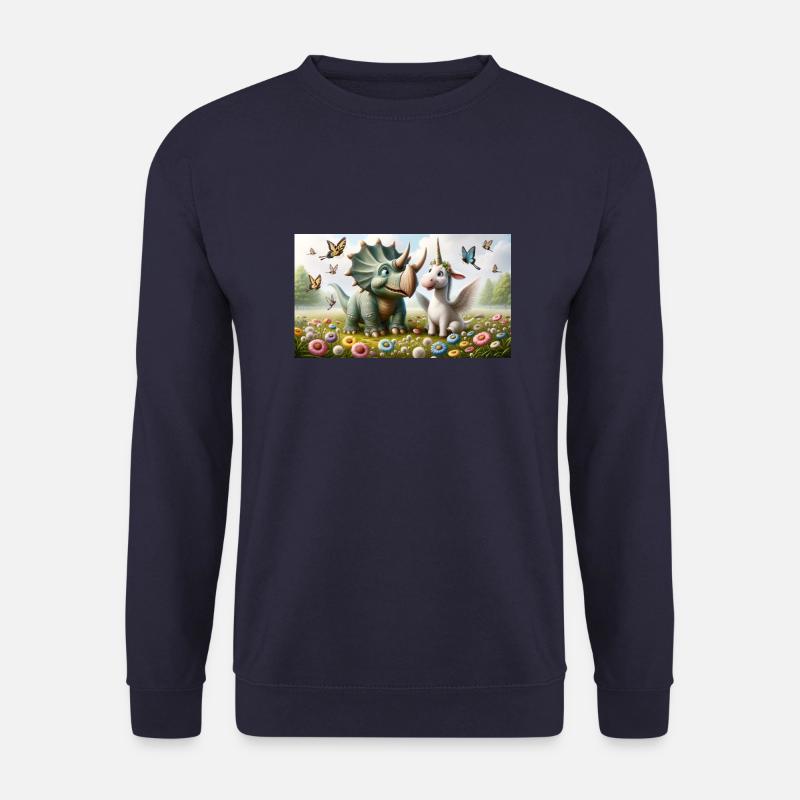 "Mystic Meadows" - Unisex Pullover - Navy