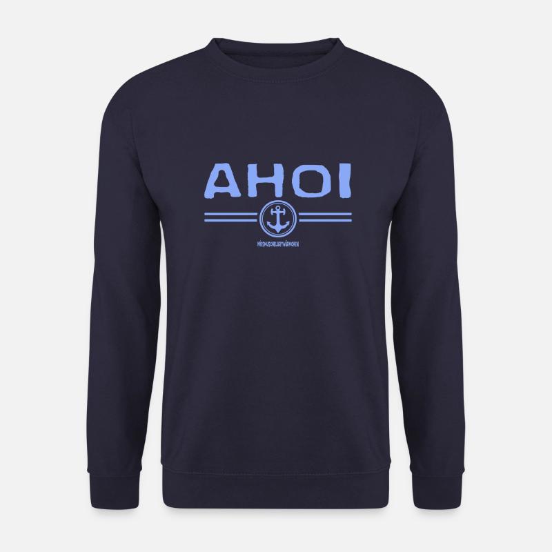 Ahoi Ahoy Anchor Geschenk - Unisex Pullover - Navy