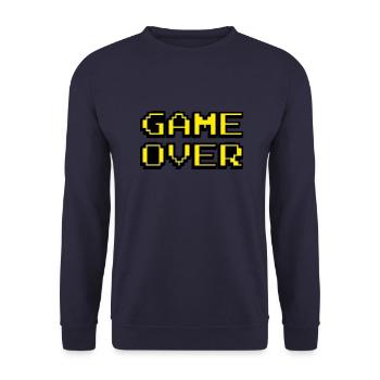 Game Over Design - Sweat-shirt Unisexe - marine - Devant - Alina (178cm) & Michal (187cm)