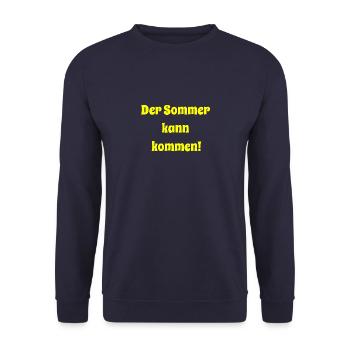 Summer - Unisex Sweatshirt - navy - Front - Alina (178cm) & Michal (187cm)