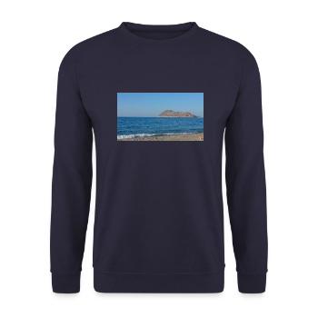 Paysage grec - Sweat-shirt Unisexe - marine - Devant - Alina (178cm) & Michal (187cm)