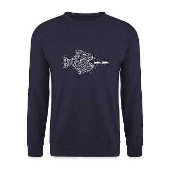 Écologie Changement climatique Sort cadeau - Sweat-shirt Unisexe - marine - Devant - Alina (178cm) & Michal (187cm)