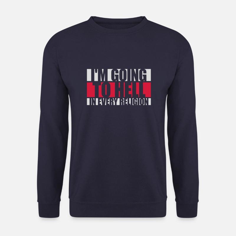 in going to hell - Unisex Sweatshirt - navy