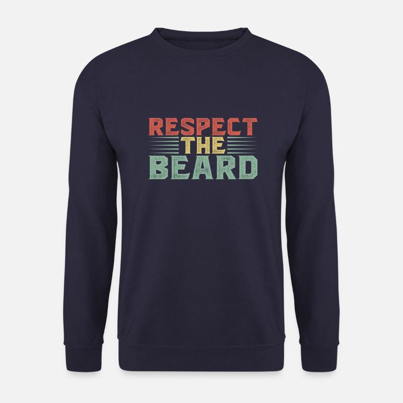 Respect the Beard - Unisex Pullover - Navy