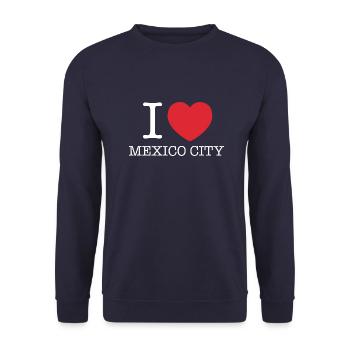 I Love mexico | I Love MX | I Heart mexico - Unisex Sweatshirt - navy - Front - Alina (178cm) & Michal (187cm)