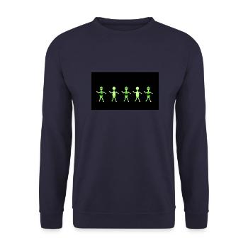 Figures - Unisex Sweatshirt - navy - Front - Alina (178cm) & Michal (187cm)