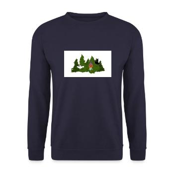 Helloween Design - Unisex Pullover - Navy - Vorne - Alina (178cm) & Michal (187cm)