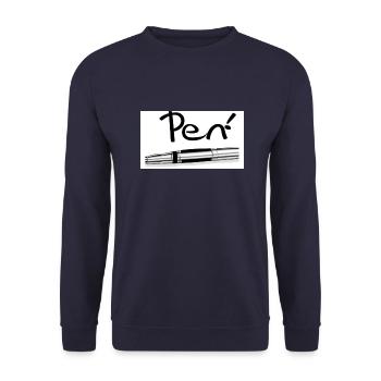 Schule - Unisex Pullover - Navy - Vorne - Alina (178cm) & Michal (187cm)