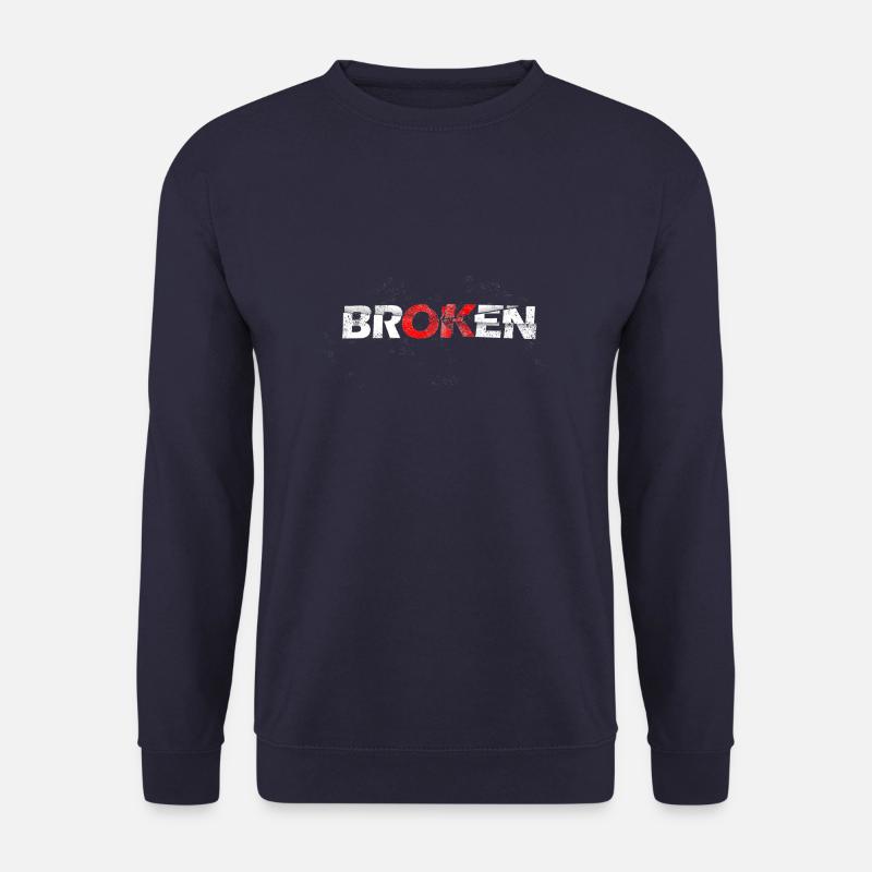 Broken hell - Unisex Pullover - Navy