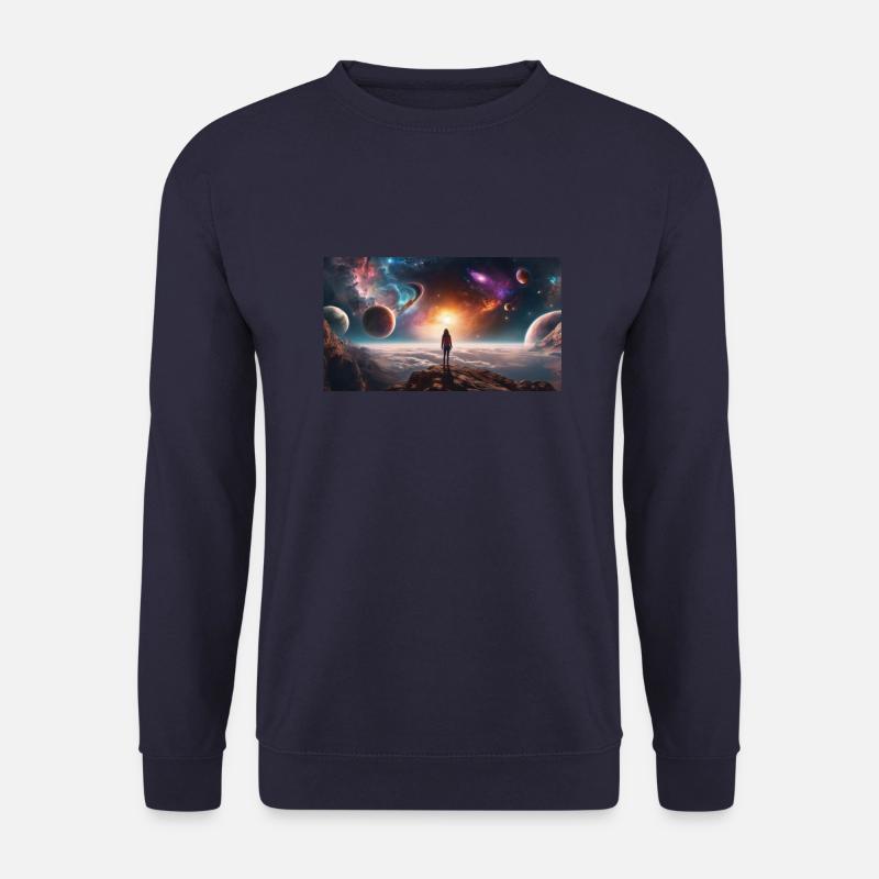 Aussicht im Weltraum - Unisex Pullover - Navy