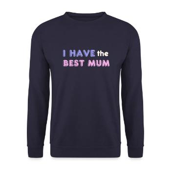 I have the Best Mum - Unisex Pullover - Navy - Vorne - Alina (178cm) & Michal (187cm)