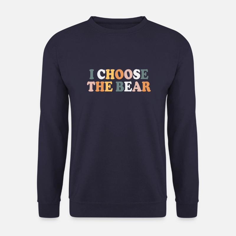 Ich wähle den Bären - Unisex Pullover - Navy