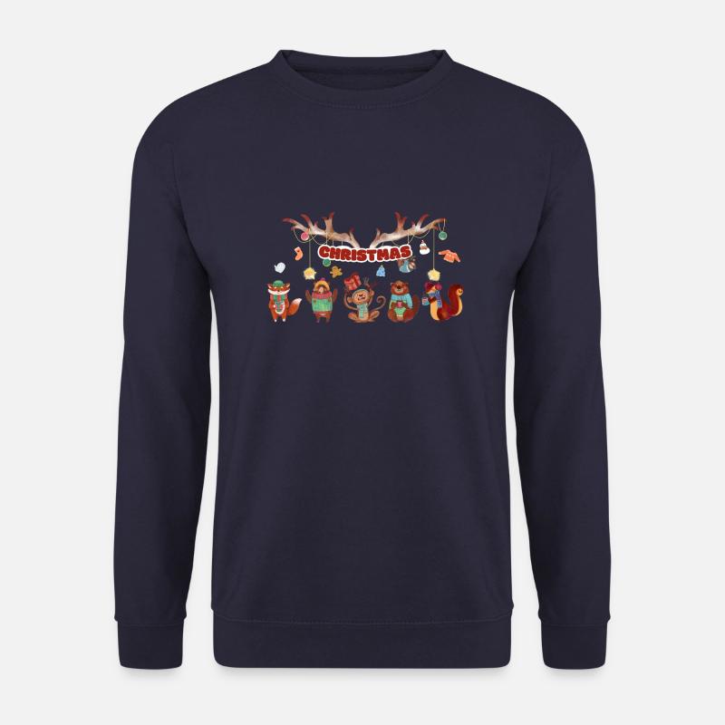 5 niedliche Tierchen - Unisex Pullover - Navy