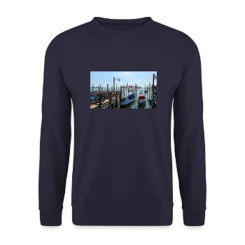 Venise, Italie - Sweat-shirt Unisexe - marine - Devant - Alina (178cm) & Michal (187cm)