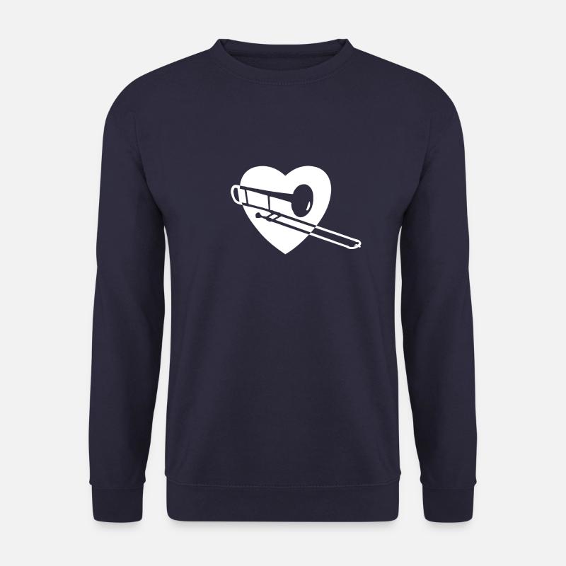 Trombone in the heart - Unisex Sweatshirt - navy