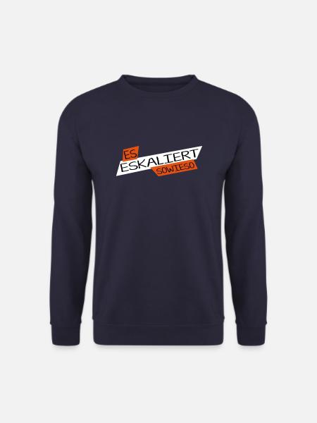 Shirt_EsEskaliert2_vector - Unisex Pullover - Navy