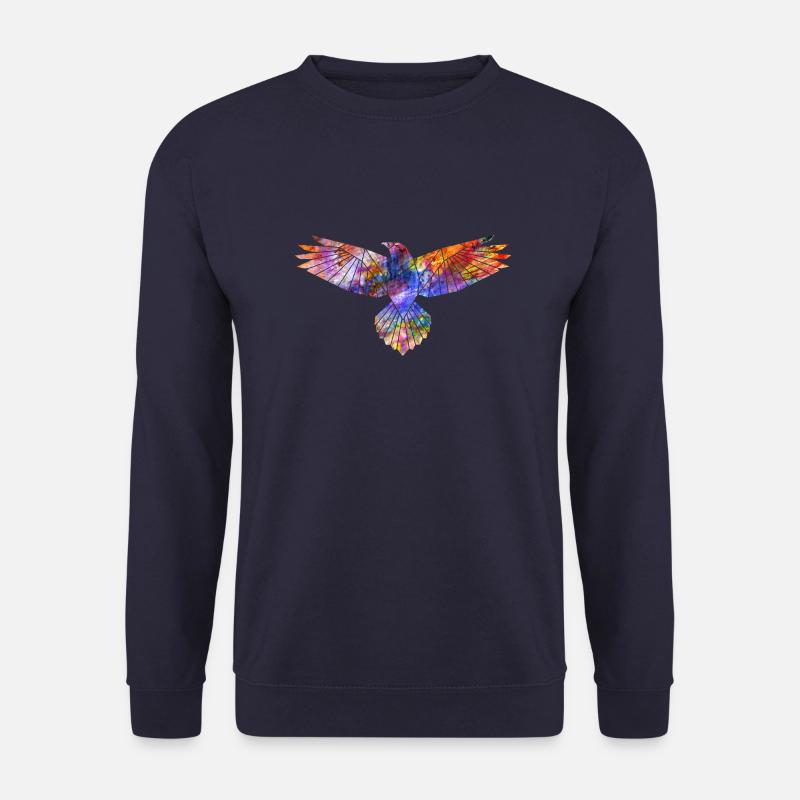 Eagle abstract geometric silhouette - Unisex Sweatshirt - navy