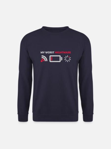 My worst nightmare Logos - Unisex Sweatshirt - navy